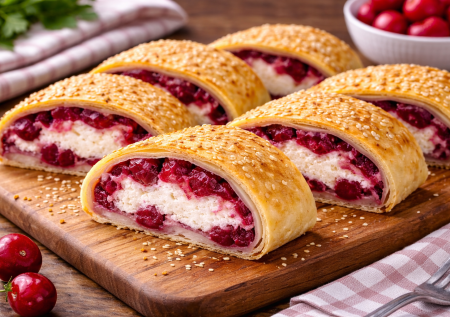 Беру лаваш и вишню — пеку быстрый штрудель: вкус как в кондитерской и без вреда для фигуры