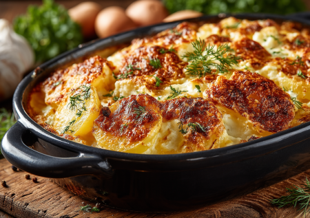 Вчерашнюю вареную картошку не выкидываю, делаю из нее чесночный гарнир: ароматный, с хрустящей корочкой