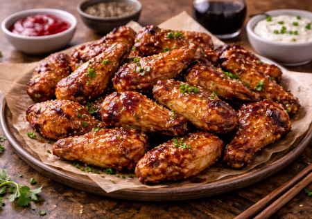 «Копченые» куриные крылышки в чайном маринаде с соевым соусом — вкус как с мангала