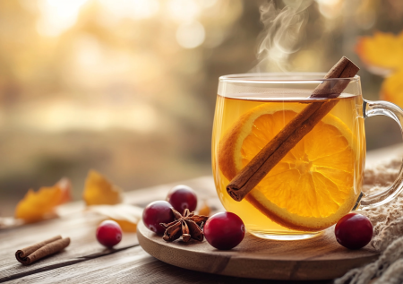 Этот чай согреет в лютый мороз — готовлю из клюквы, апельсина и корицы: топ-трио зимнего напитка