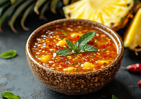 Спайси-соус из ананаса: готовлю ленивую экзотическую заправку к мясу — а вы и дальше заливайте кетчупом