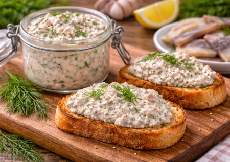 Мажу селедочное масло на поджаристый хлеб — вкуснейшая закуска ко всему из простых продуктов