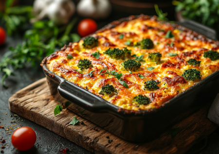 Полюбила брокколи благодаря этому рецепту: просто заливаю соцветия яйцом и сметаной — и в духовку