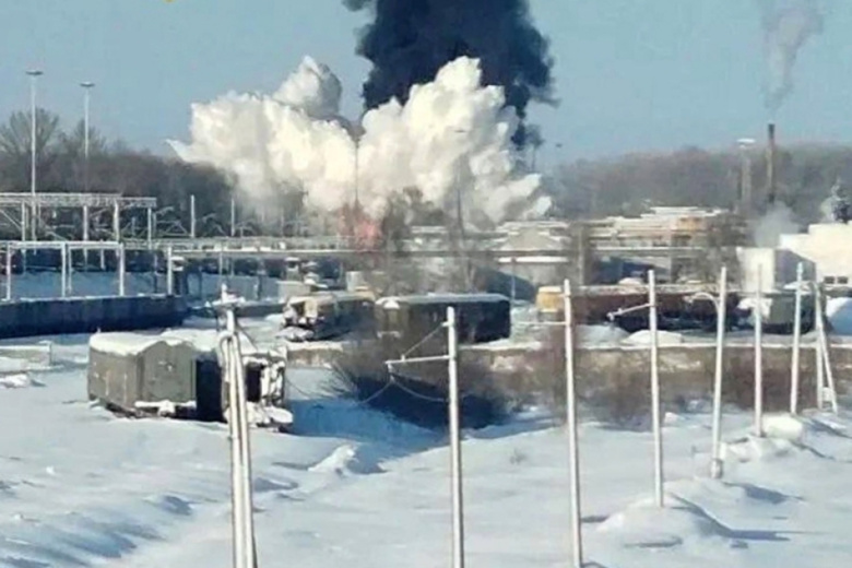 Возгорание нескольких цистерн грузового поезда с топливом на станции Кочетовка в Мичуринске