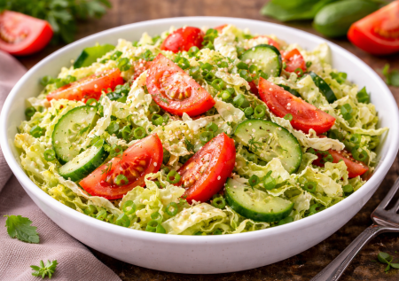 Тут дело в заправке: салат из пекинской капусты кочует из сезона в сезон — вкуснота с мёдом и соевым соусом