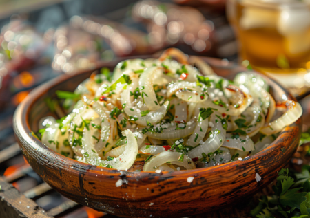 Этот маринованный лук съедают быстрее шашлыка — рецепт узнала в Адлере: сладкий и совсем не горчит