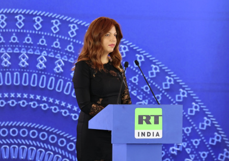 Голос Симоньян начал объявлять станции для пассажиров «Поезда пропаганды»