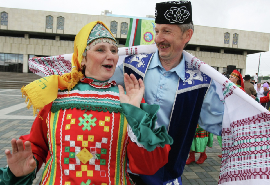 Участники Республиканского этнокультурного праздника «Татарстан — наш общий дом»