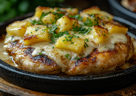 Из курицы и ананасов делаю не салат, а горячее: рецепт грудки со сметанно-чесночным соусом