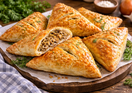 В этих слойках печень — не просто начинка, а польза в каждом кусочке: готовятся за 40 минут