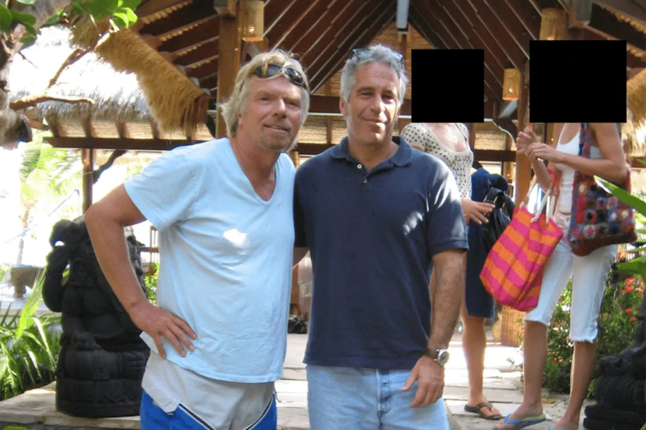 Ричард Брэнсон и Джеффри Эпштейн