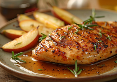 Простой и удивительный рецепт: курица с ароматом пива и груши!