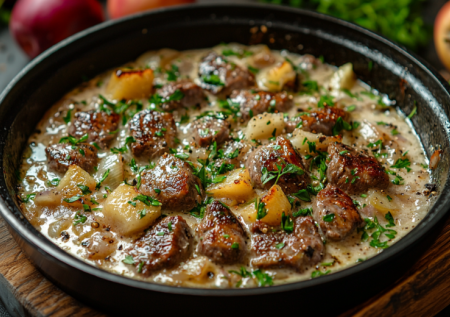 Заливаю печень сметаной — и на огонь. Очень вкусный и бюджетный рецепт на каждый день