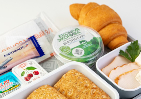 В эконом-классе «Аэрофлота» появилось обновленное меню