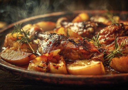 Кролик с яблоками — самый сочный рецепт для тонкой талии!