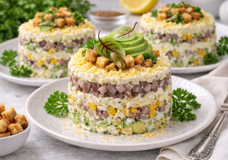 Поняли, что зря прилипли к «селёдке под шубой»: салат «Маринара» — это просто победа побед