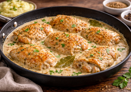 Казалось бы, горчица и сливки, но этой курочкой хочется объедаться — простой рецепт домашней вкуснятины