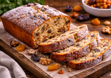 Кто испёк один раз — не сможет остановиться: кекс с сухофруктами и орехами