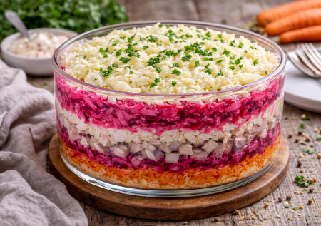 Обожаю селёдку под шубой, а от этой ещё и худею: вариант без майонеза делаю так, что проглотишь язык