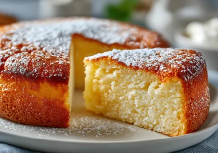 Нежный десерт без грамма муки — йогуртовый пирог, который тает во рту и готовится из четырех простых ингредиентов