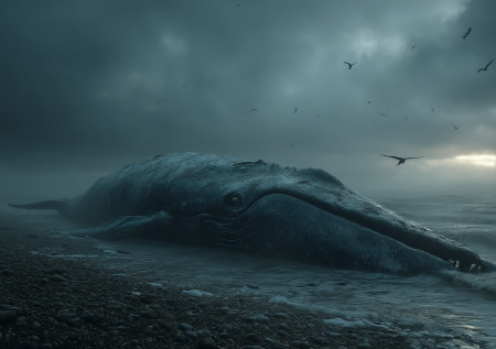 Море выбросило на берега Камчатки 17-метровый труп