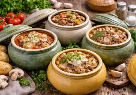 5 вкусных блюд в горшочках: простые рецепты с курицей, говядиной и рыбой