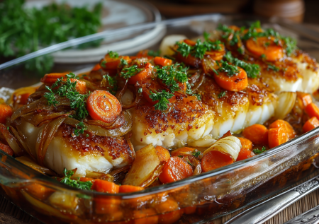 Минтай покупаю чаще любой другой рыбы ради этого рецепта: готовим в шубе из овощного маринада