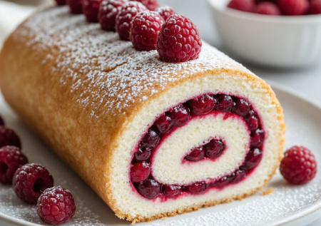 С ним на столе сразу праздник: пятиминутный рулет «Ягодка» — на вкус небо и земля!