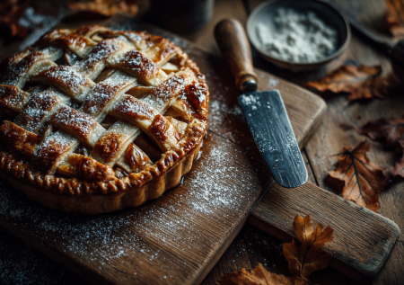 Этот пирог затмит любую шарлотку: густая карамель, нежные яблоки, рассыпчатое тесто. Зимний десерт мечты