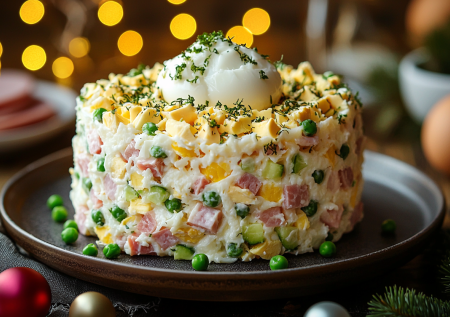 Всегда храню дома баночку горошка ради салата «Чайка»: с ним не нужно готовить гарнир к ужину