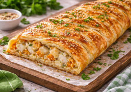 Вкусный рыбный пирог: берем минтай и пачку теста — простота и вкуснота