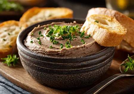 Классический паштет из куриной печени — нежный и без горечи