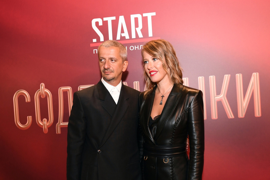 Режиссер Константин Богомолов и Ксения Собчак на премьере второго сезона сериала «Содержанки»