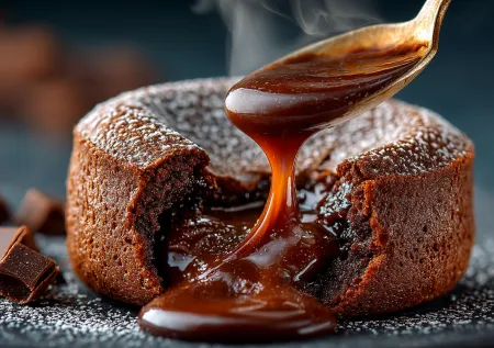 Горячая шоколадная лава: сделайте романтический ужин незабываемым