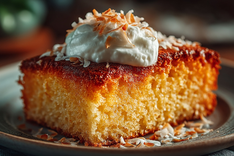 Манник на кефире с яблоком за полчаса