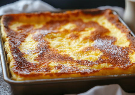 Никаких сковородок и переворотов! Этот ленивый блин сам печётся в духовке, а на вкус — как облако