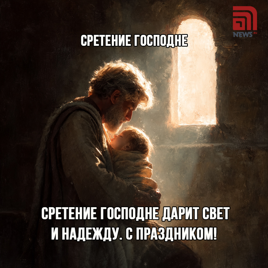 Открытка на Сретение Господне