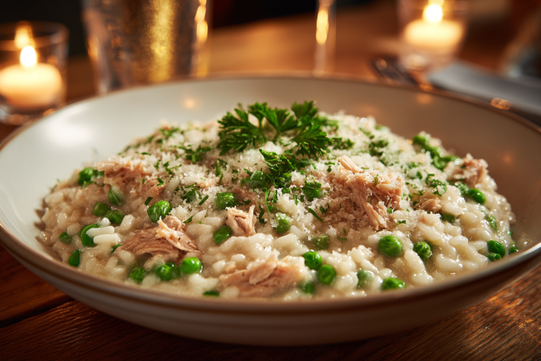 Романтический ужин на скорую руку: ленивое ризотто с готовыми помощниками