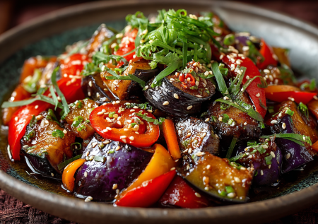 Баклажаны по-корейски — салат, который полюбят! Овощной микс с морковью, перцем и пикантной заправкой. Вкус бесподобный