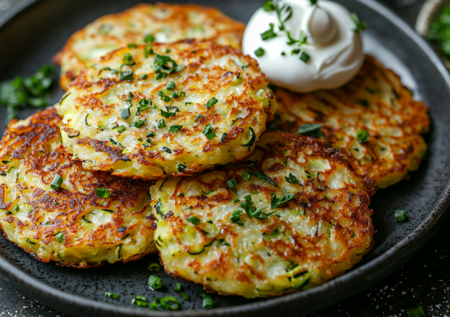 Никаких экспериментов с мукой! Классика: картошка, лук, яйцо. Жарю на раскаленном масле — и деруны получаются как ажурные кружева