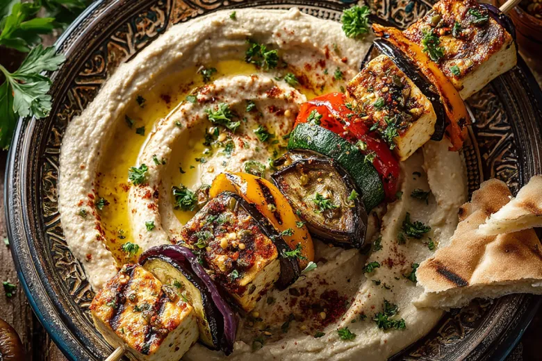 Веганский кебаб в аэрогриле: хрустящая корочка