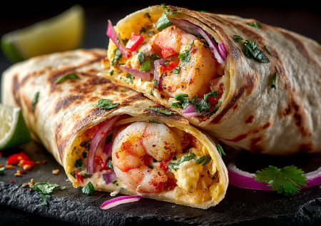 Шаурма «Том-ям»: тайский вариант! Креветки и кокос в лаваше. Переворачиваем представление о фастфуде. Это нереально вкусно!