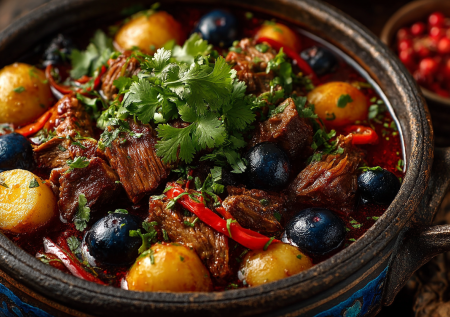 Буглама — кавказское рагу, которое готовится само. Слои мяса и овощей: рецепт для души