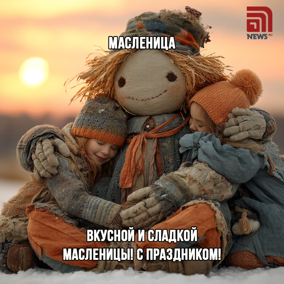 Открытка с Масленицей