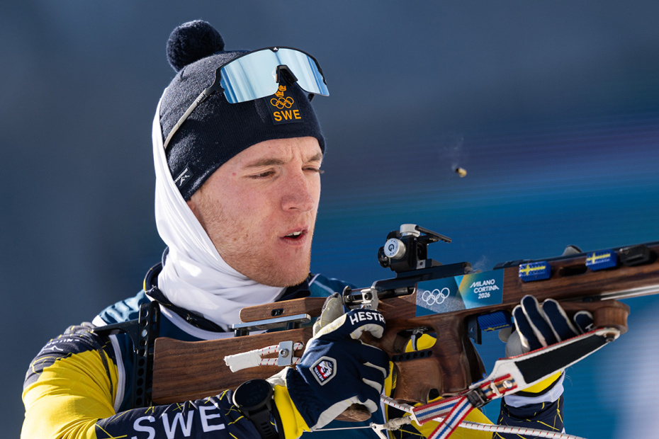 Шведский биатлонист Себастьян Самуэльссон
