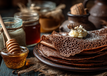 Для разнообразия на Масленицу пеку шоколадные блины: всего две ложки какао — и от них не оторваться