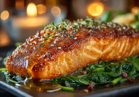 Идеальный ужин для двоих: нежная рыба в медовой глазури