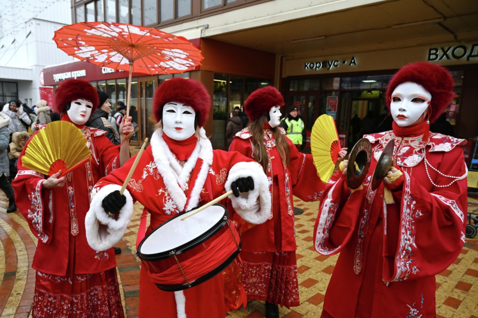 Празднование китайского Нового года в Москве