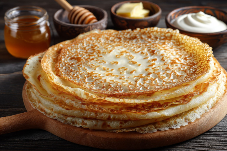 Блины на ряженке: воздушные как пух и без комочков