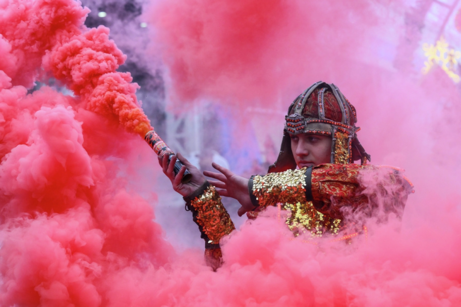 Празднование китайского Нового года в Москве